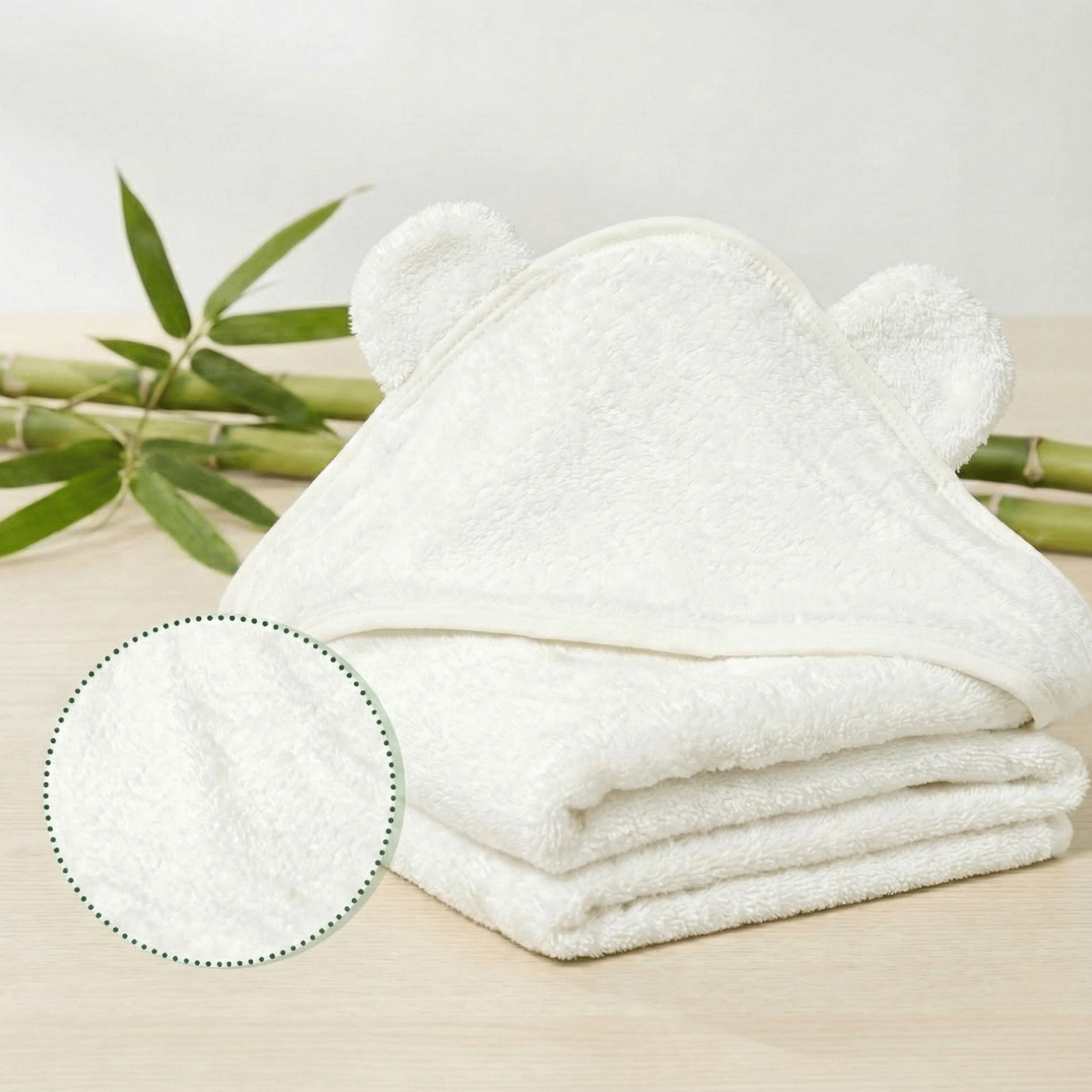 Ultra - Soft Bamboo Hooded Towel - Bath Buddy