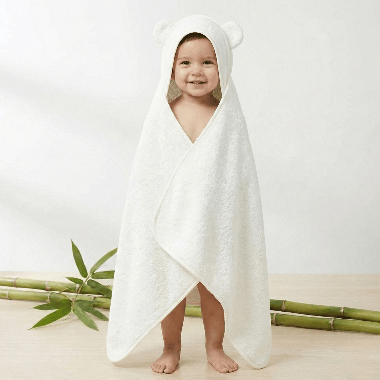 Ultra - Soft Bamboo Hooded Towel - Bath Buddy