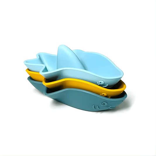 Silicone Shark Stacking Boats - Bath Buddy
