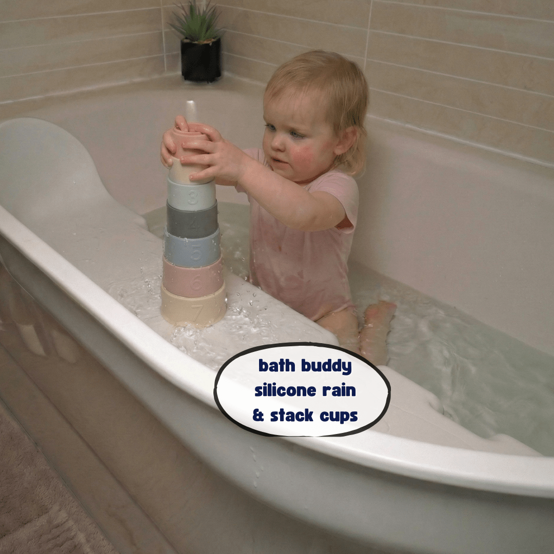 Bath Buddy Rain & Stack Silicone Cups - Bath Buddy